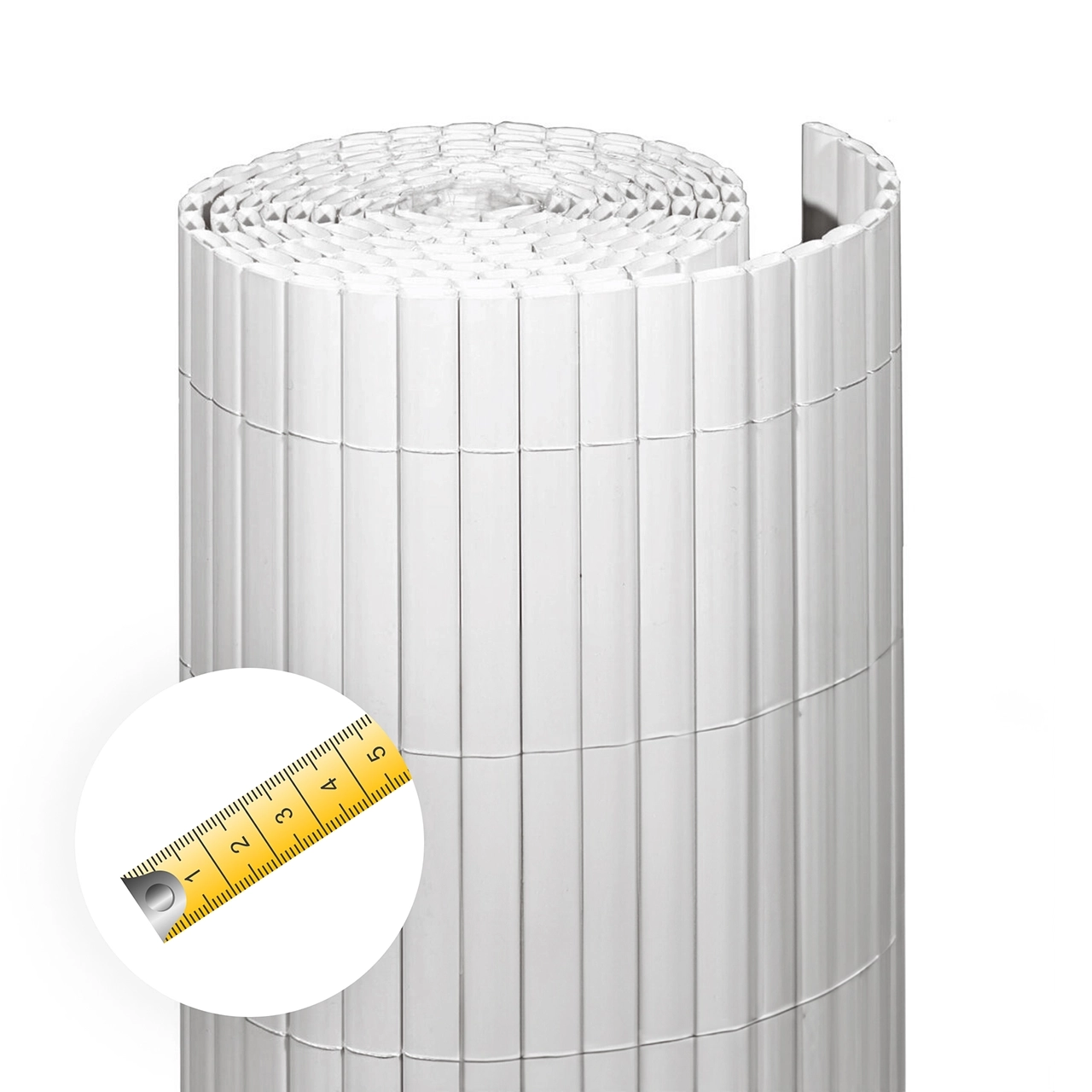 Sichtschutzmatte RÜGEN, uni Meterware nach Wunschmaß