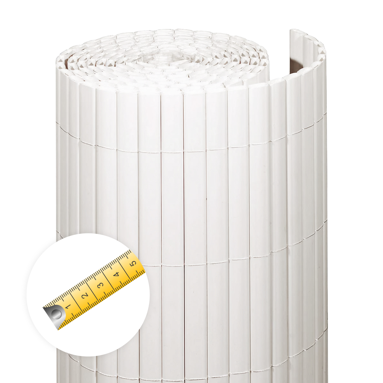 Sichtschutzmatte RÜGEN, uni Meterware nach Wunschmaß